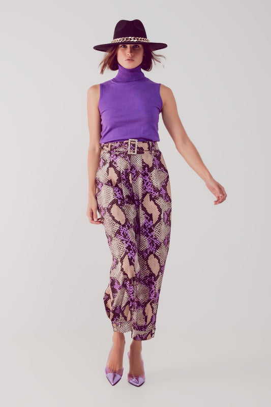 Knitted tank jumper in purple - Jumpers