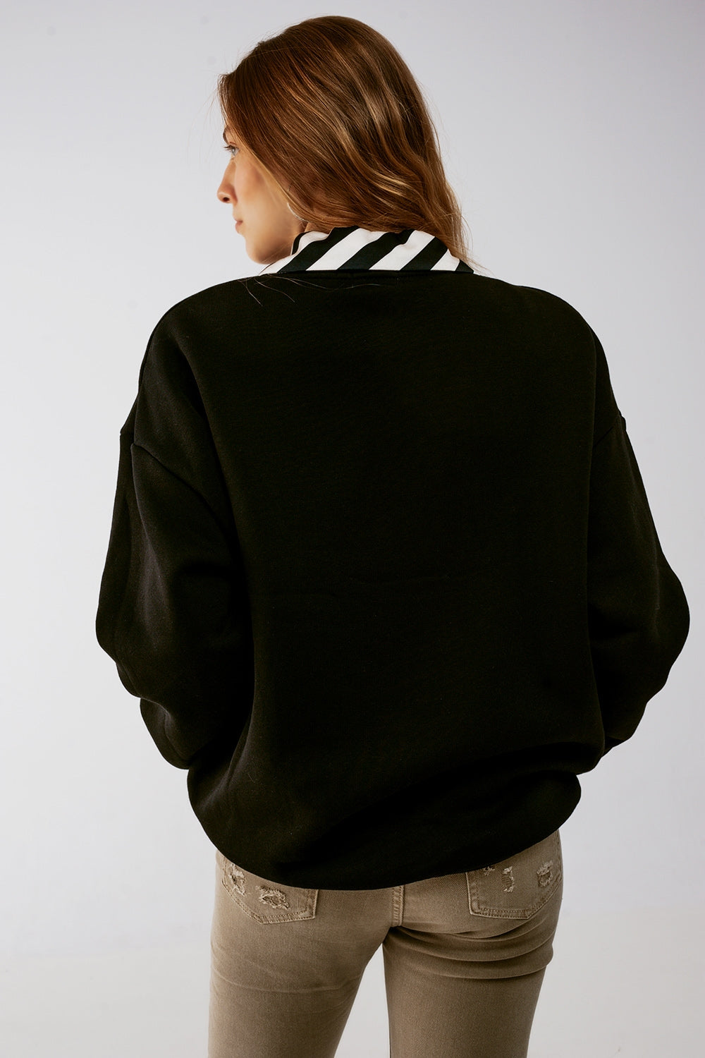 LA oversized sweat in black - Jumpers