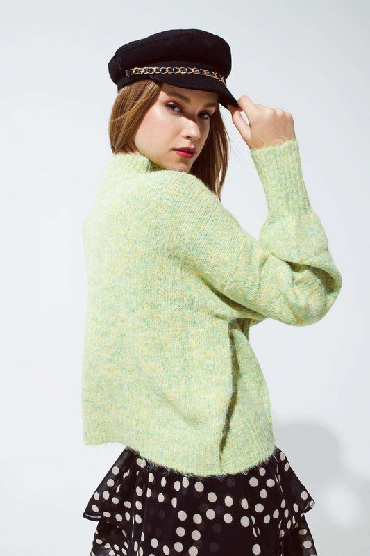 light Green Soft Knit sweater - Jumpers