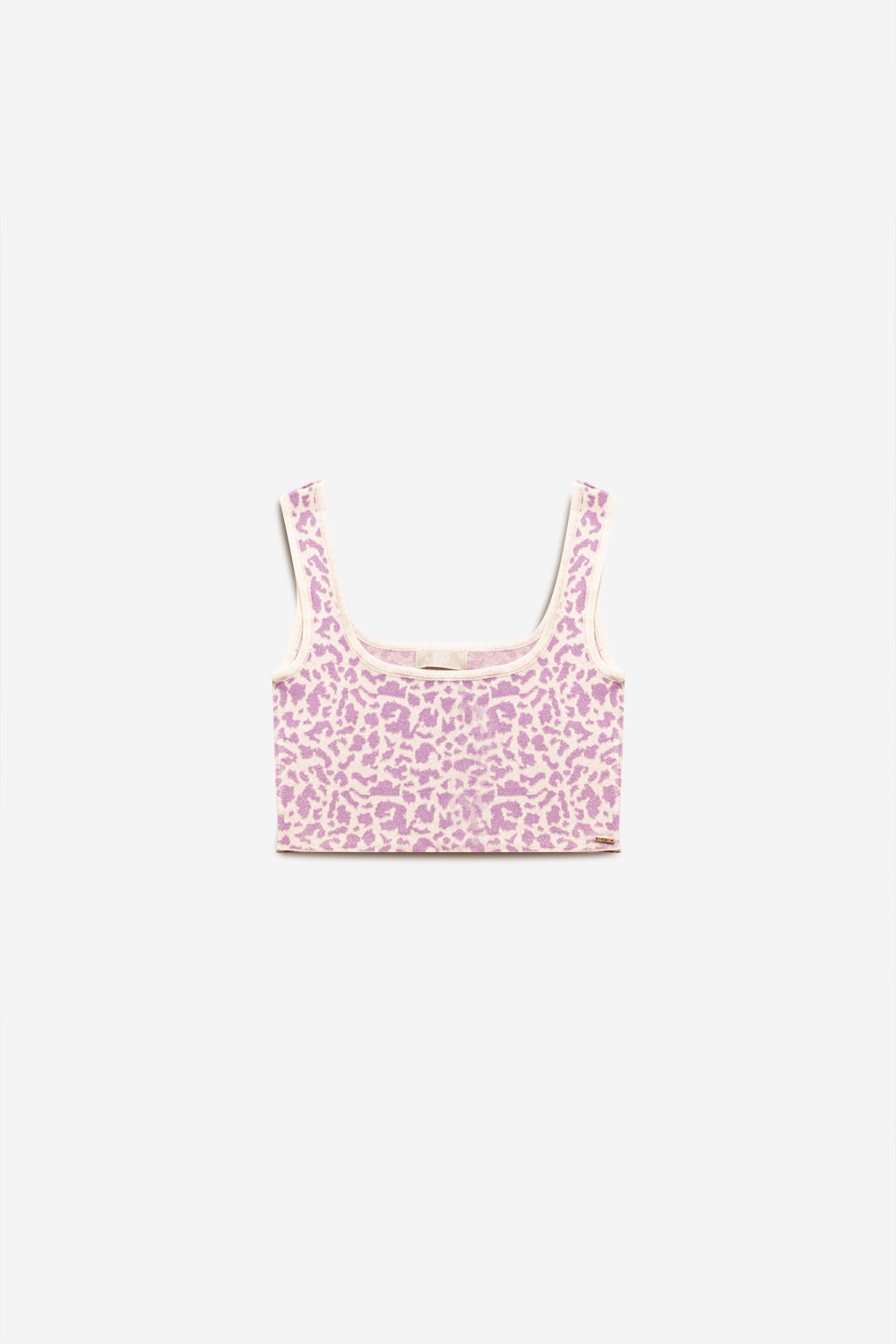 Lightweight knit top in lilac animal print - Jumpers