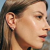 Lilys Flower & Pearl Bee Stud Earrings - EARRINGS