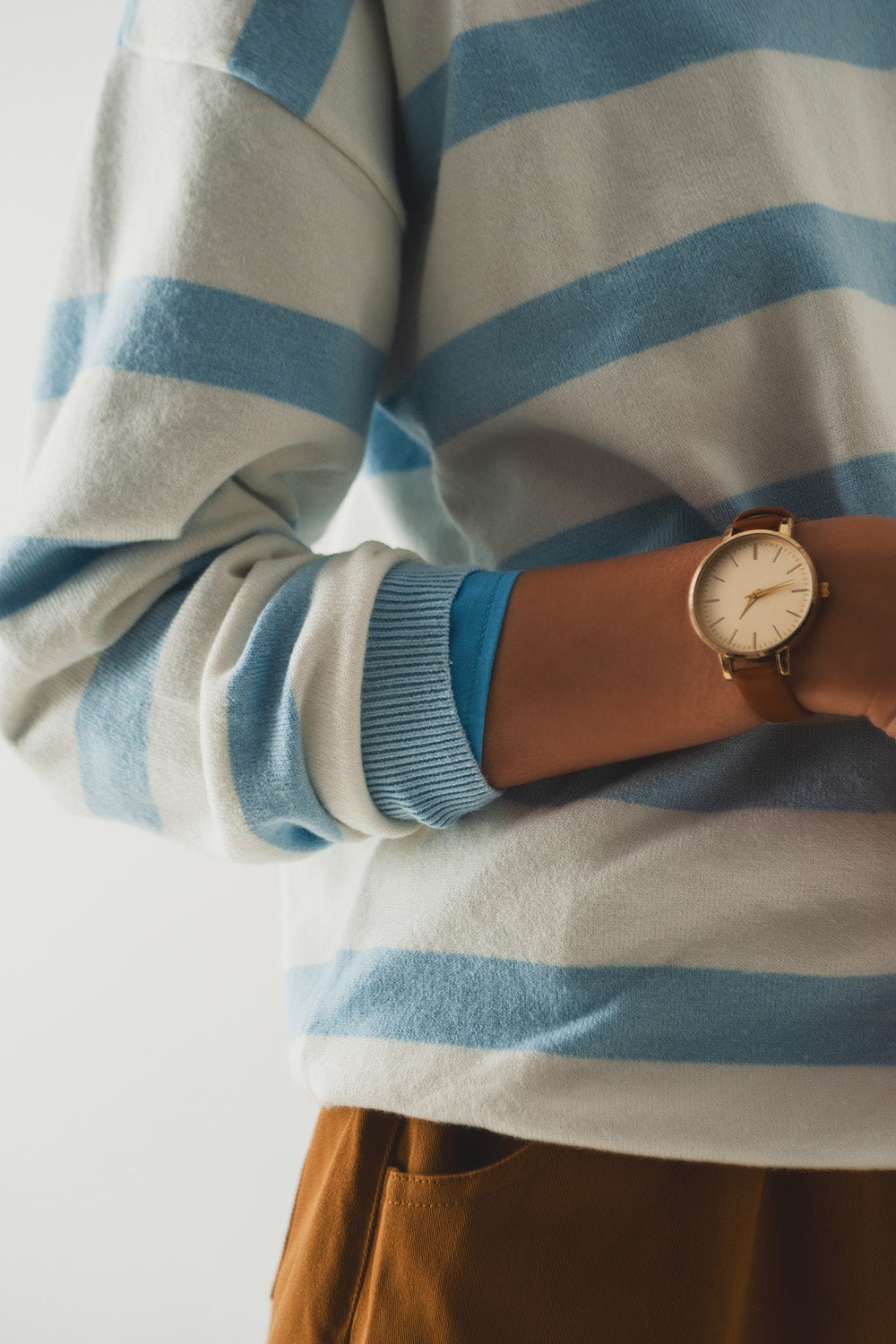 Long blue striped sweater - Jumpers