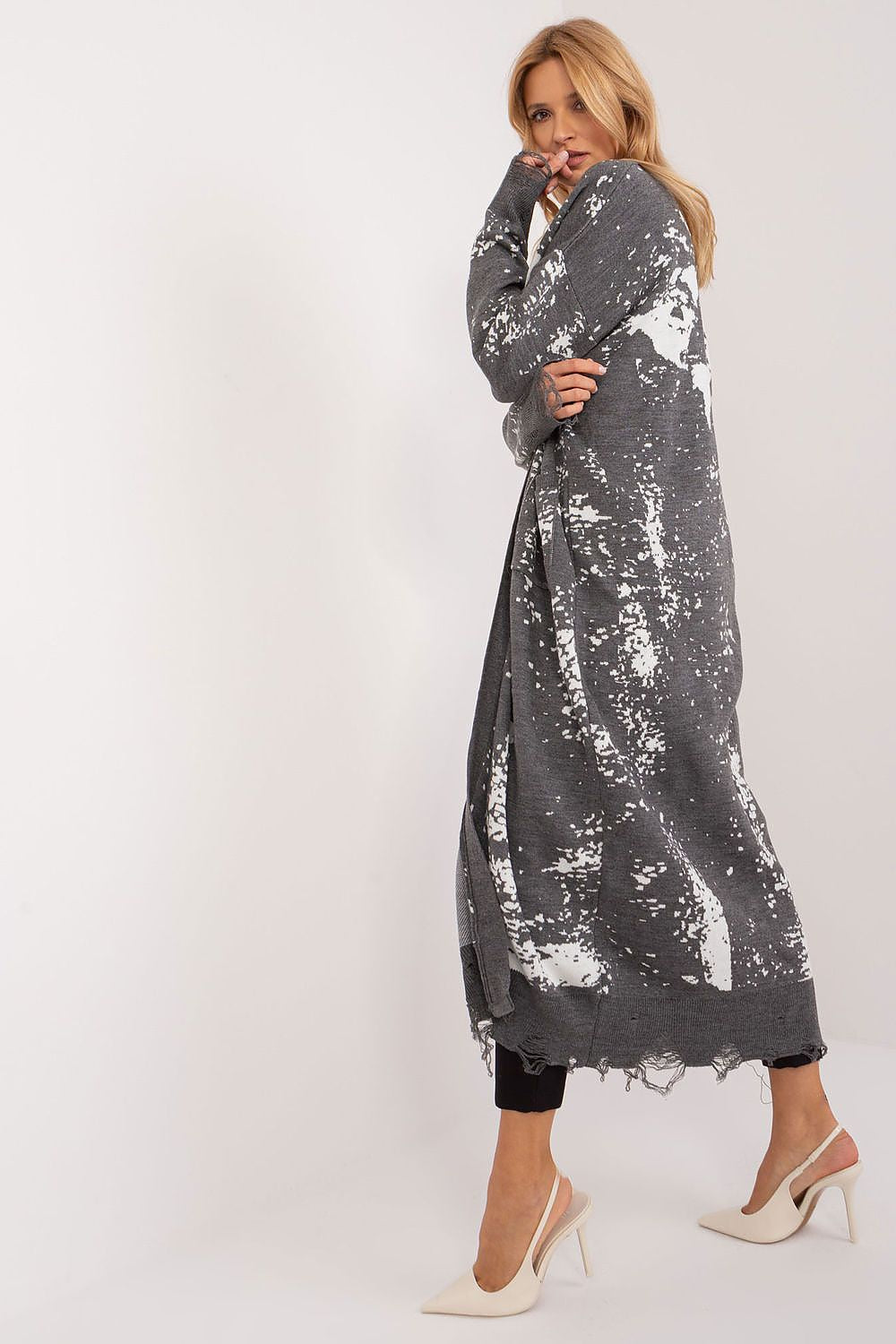 Badu Long Printed Cardigan for Stylish Women -