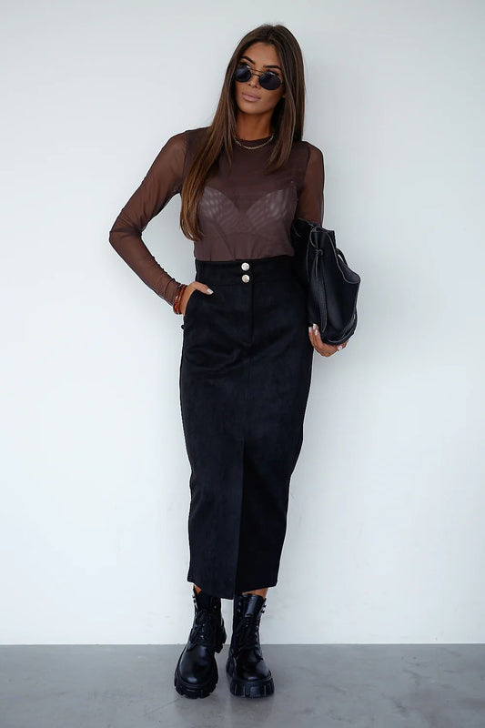 LaBalancia Long Sleeve Mesh Blouse for Women - Blouses