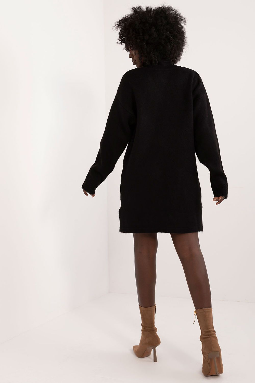 Long Sleeve Turtleneck Dress Urban Style - Dresses