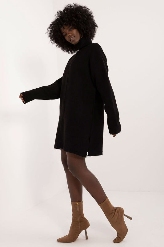 Long Sleeve Turtleneck Dress Urban Style - Dresses