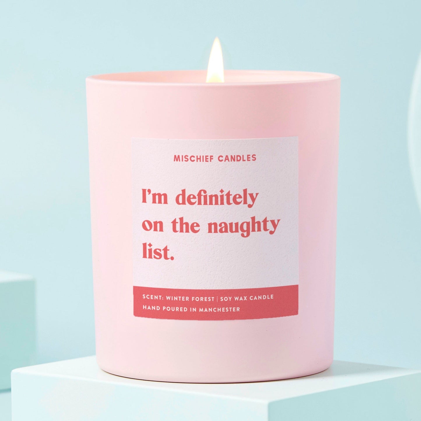Funny Christmas Gift For Friend Stocking Filler Candle Naughty List - Gifts > Christmas Gifts