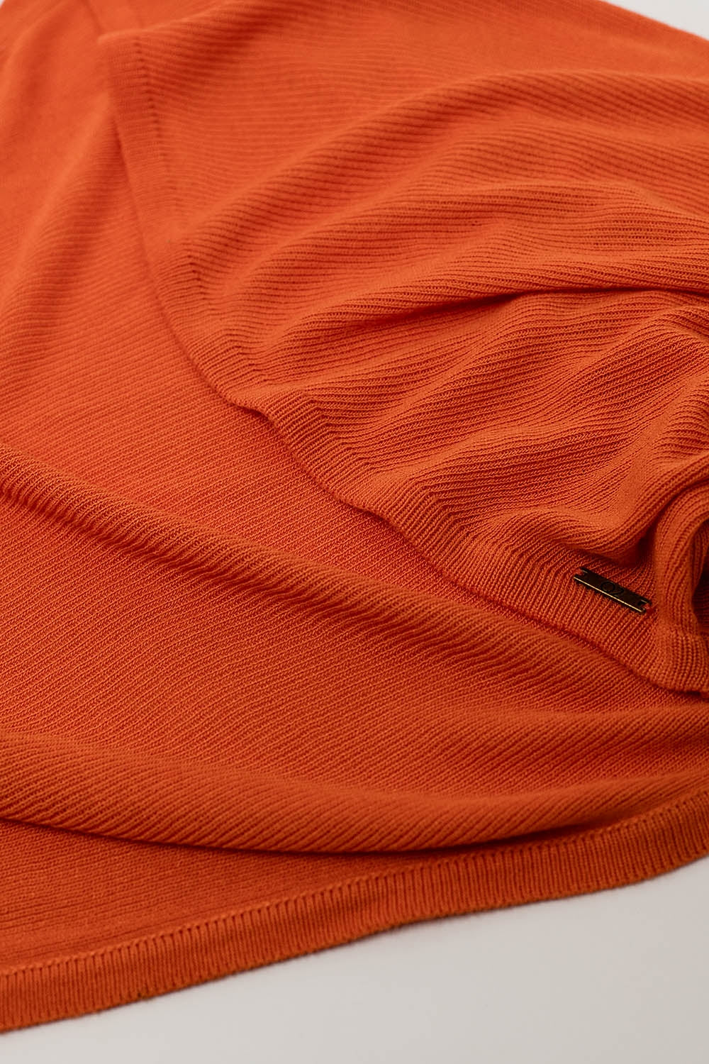 orange fine knit bolero cardigan - Cardigans