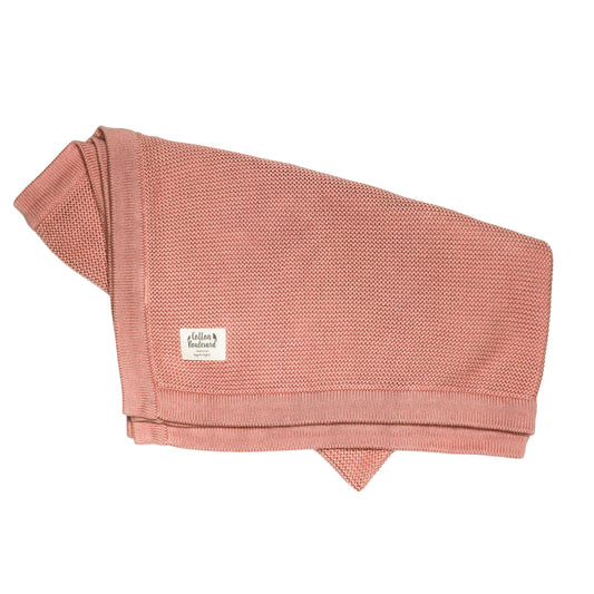 Cotton Boulevard Organic Cotton Knitted Baby Blanket - Receiving Blankets