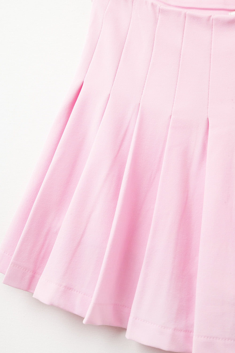 pink pleated mini skirt - Skirts