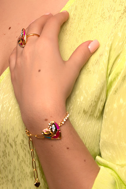 Sahi Love Affair Chain & Link Bracelet - BRACELET