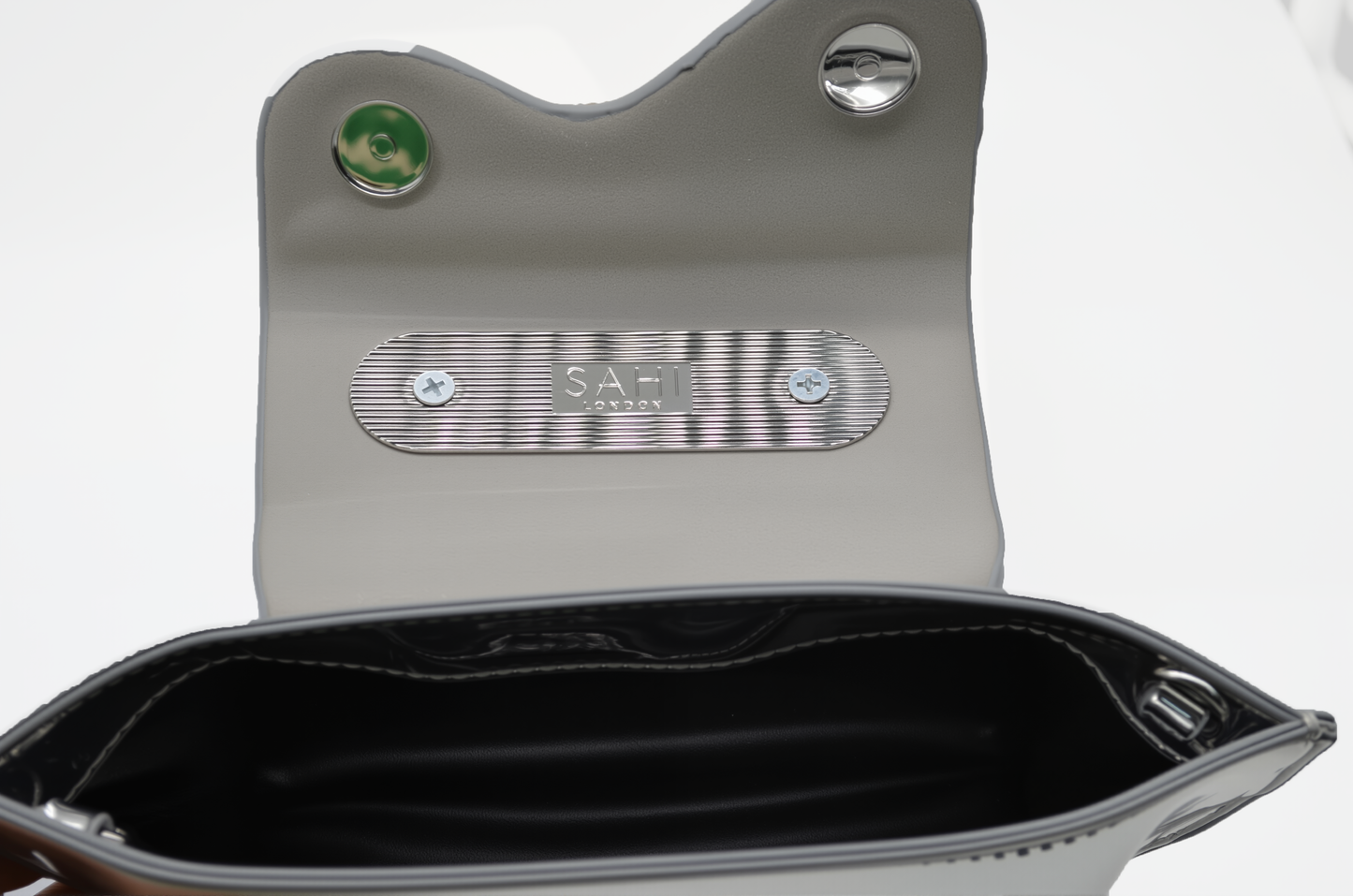 Silver designer handbag for women by Sahi London - HAND BAGS