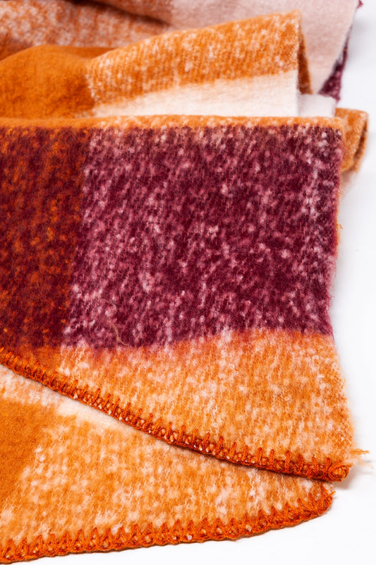 Scarf in orange & brown - Scarves