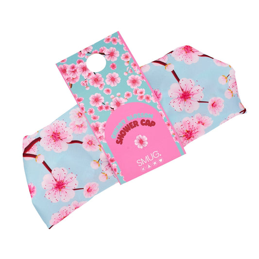 Shower Cap - Cherry Blossom Print - Shower Caps