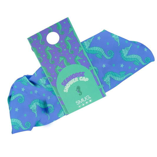 Shower Cap - Seahorse Print - Shower Caps