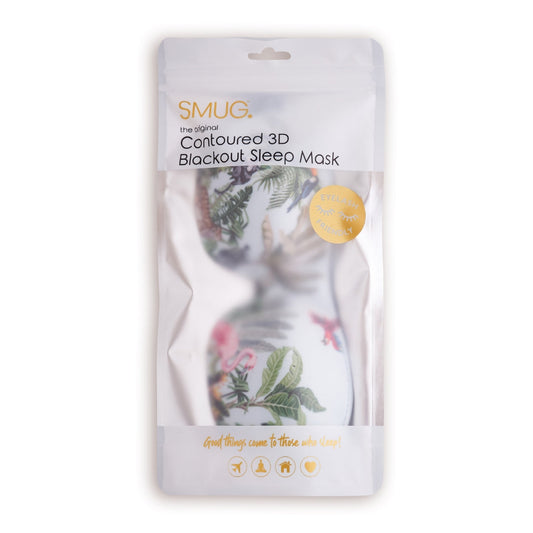 Contoured 3D Blackout Sleep Mask - Jungle Print - Contoured Sleep Mask