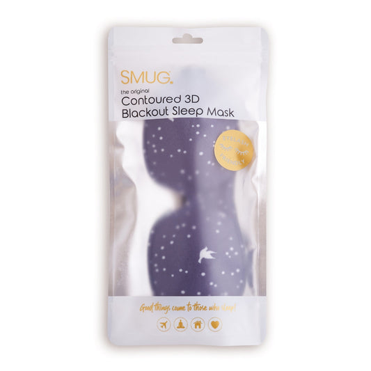 Contoured 3D Blackout Sleep Mask - Night Sky Print - Contoured Sleep Mask