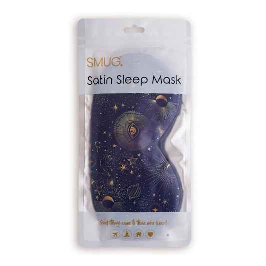 Satin Sleep Mask - Blue Celestial - Satin Sleep Mask