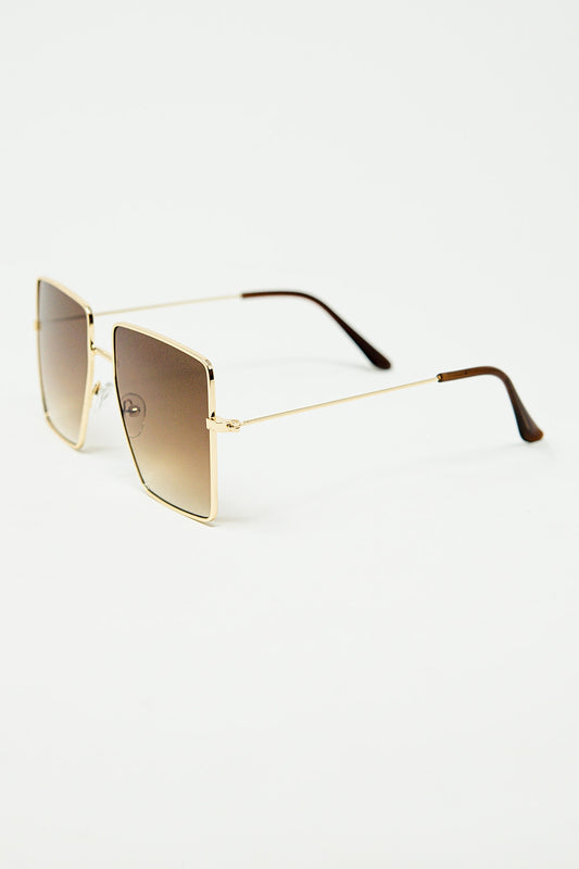 square and minimalist sunglasses - Sunglasses