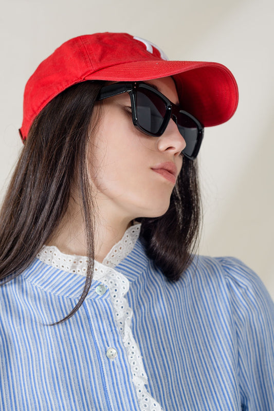 Square Chunky Black Sunglasses - Sunglasses