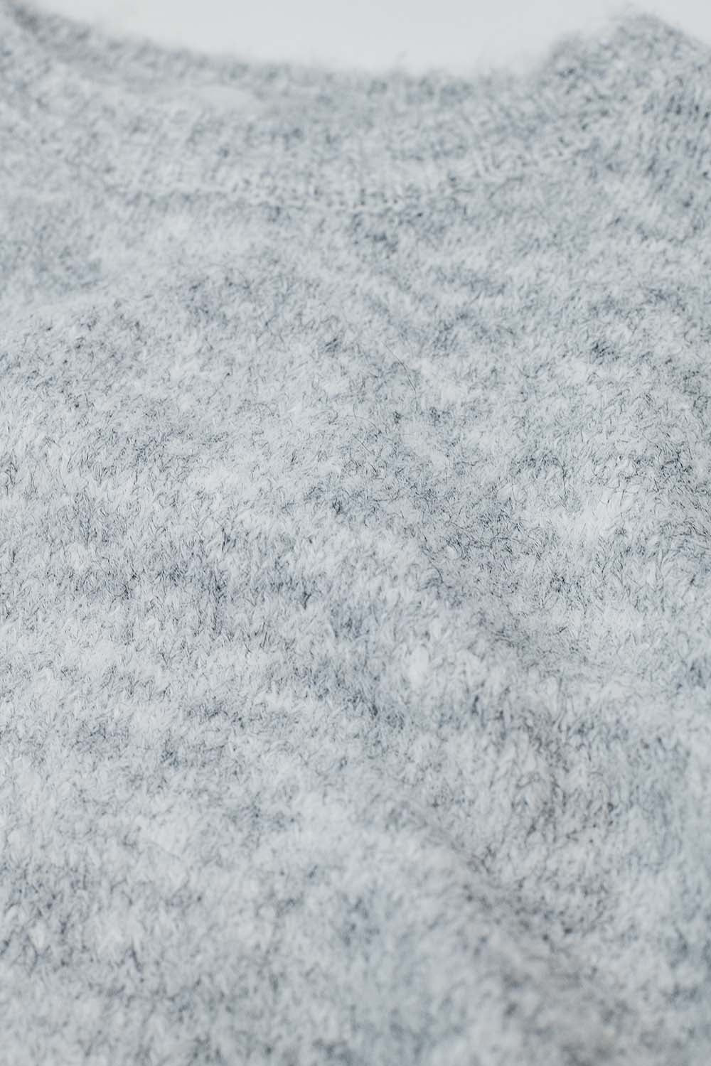 standard fit soft knit sweater in grey - Jumpers