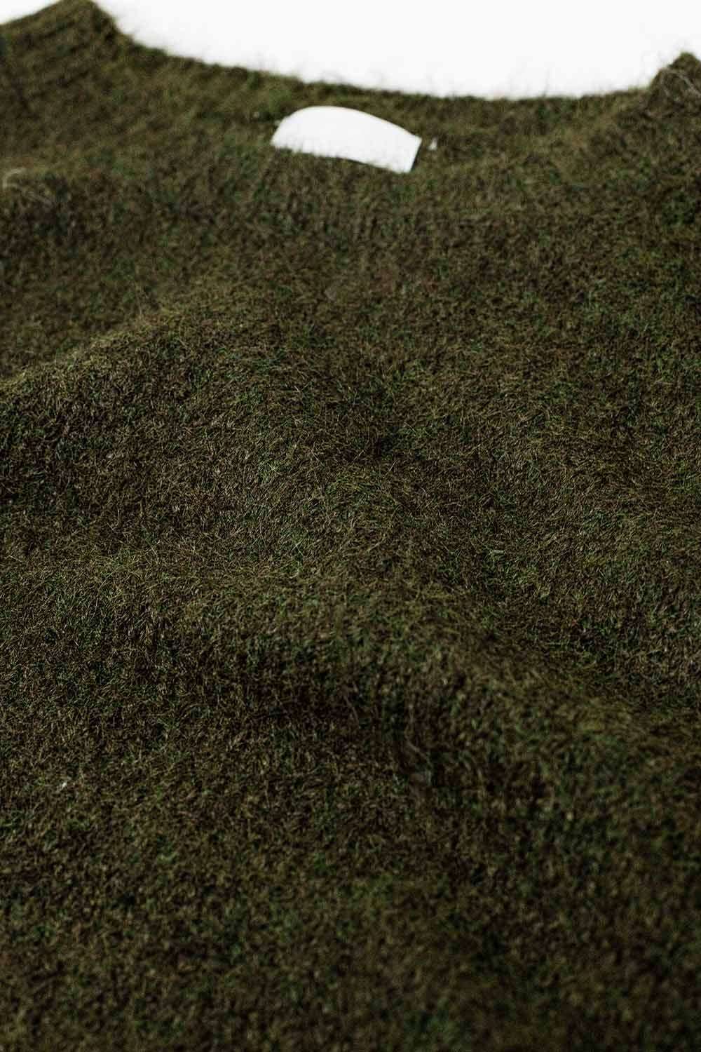 standard fit soft knit sweater in khaki - Jumpers