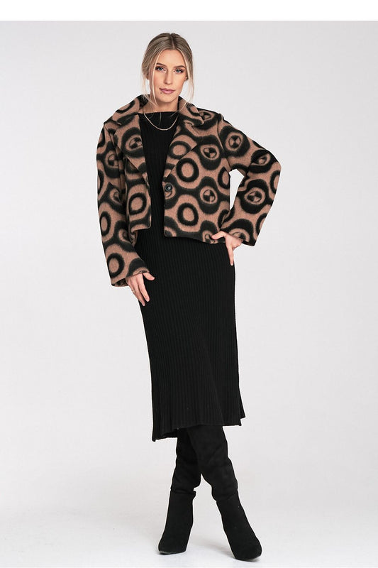 Statement Winter Coat for Women - Trendy Design - Coats & Jackets