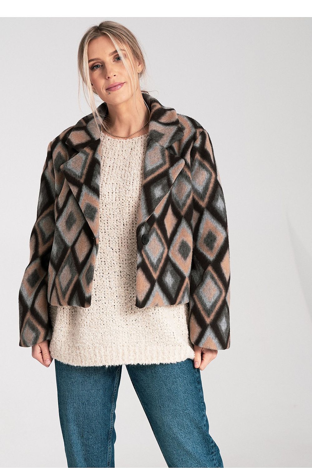 Statement Winter Coat for Women - Trendy Design - Coats & Jackets