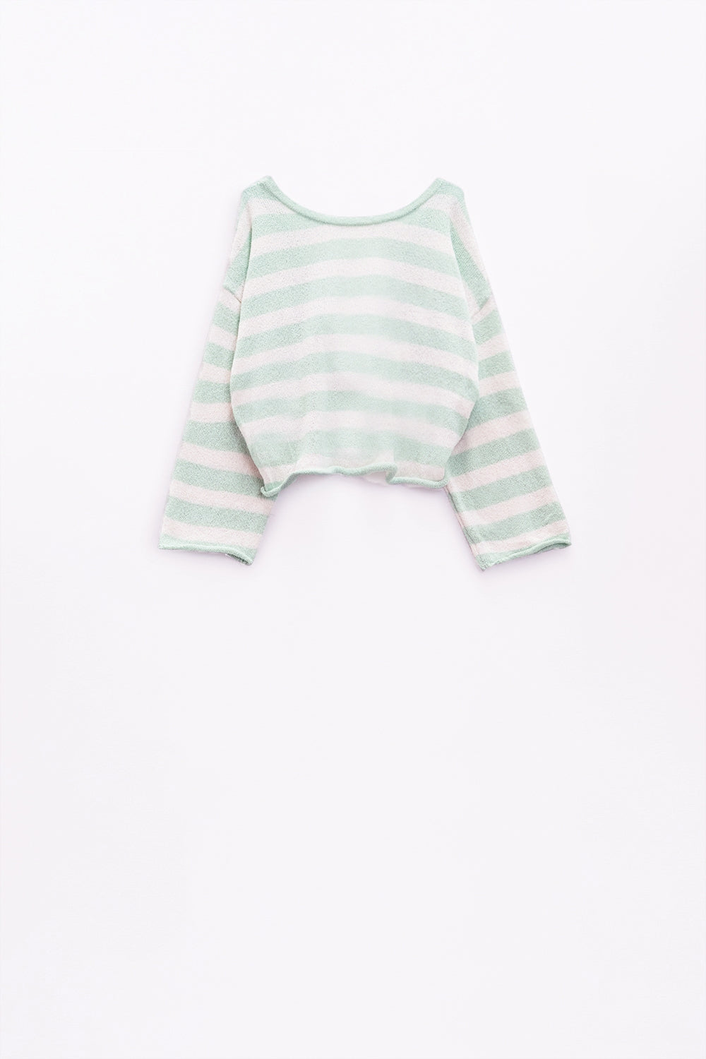 Striped sweater with knot detail at the back - Jumpers