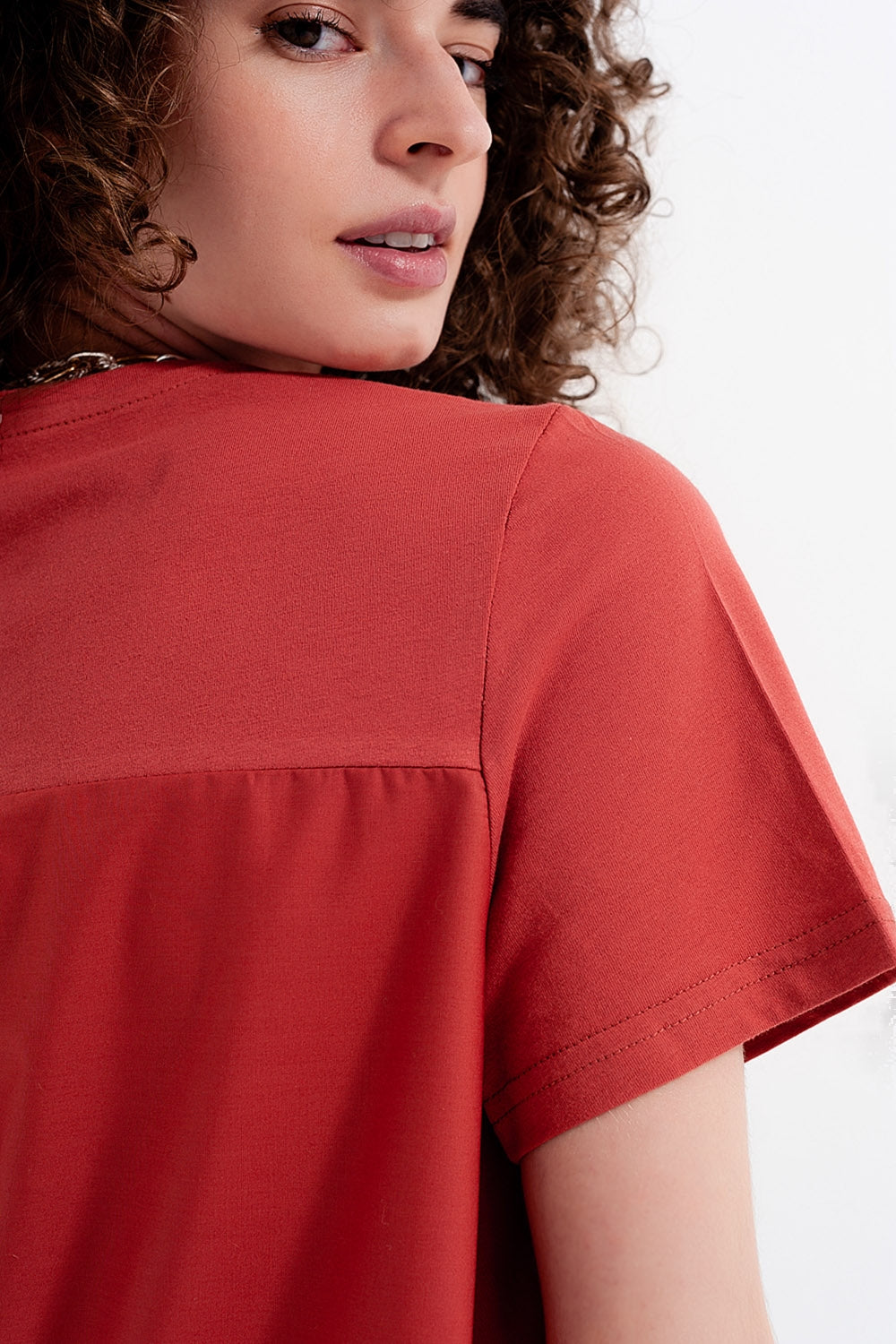 T shirt dress in orange - T-Shirts