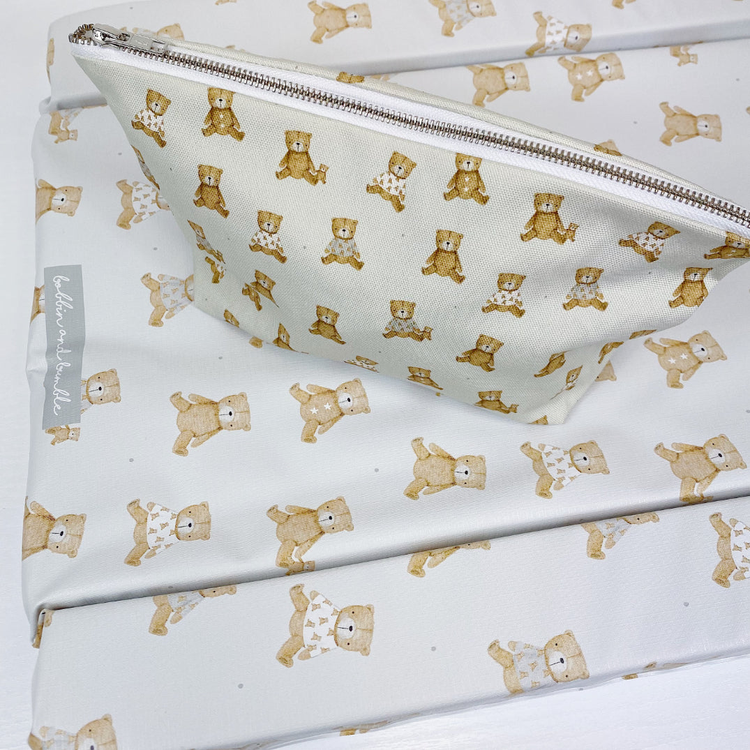 Nappy Wallet - Teddy Bear Print - Baby & Toddler