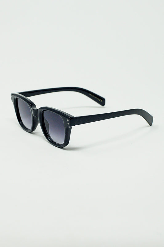 thick black delta square sunglasses - Sunglasses