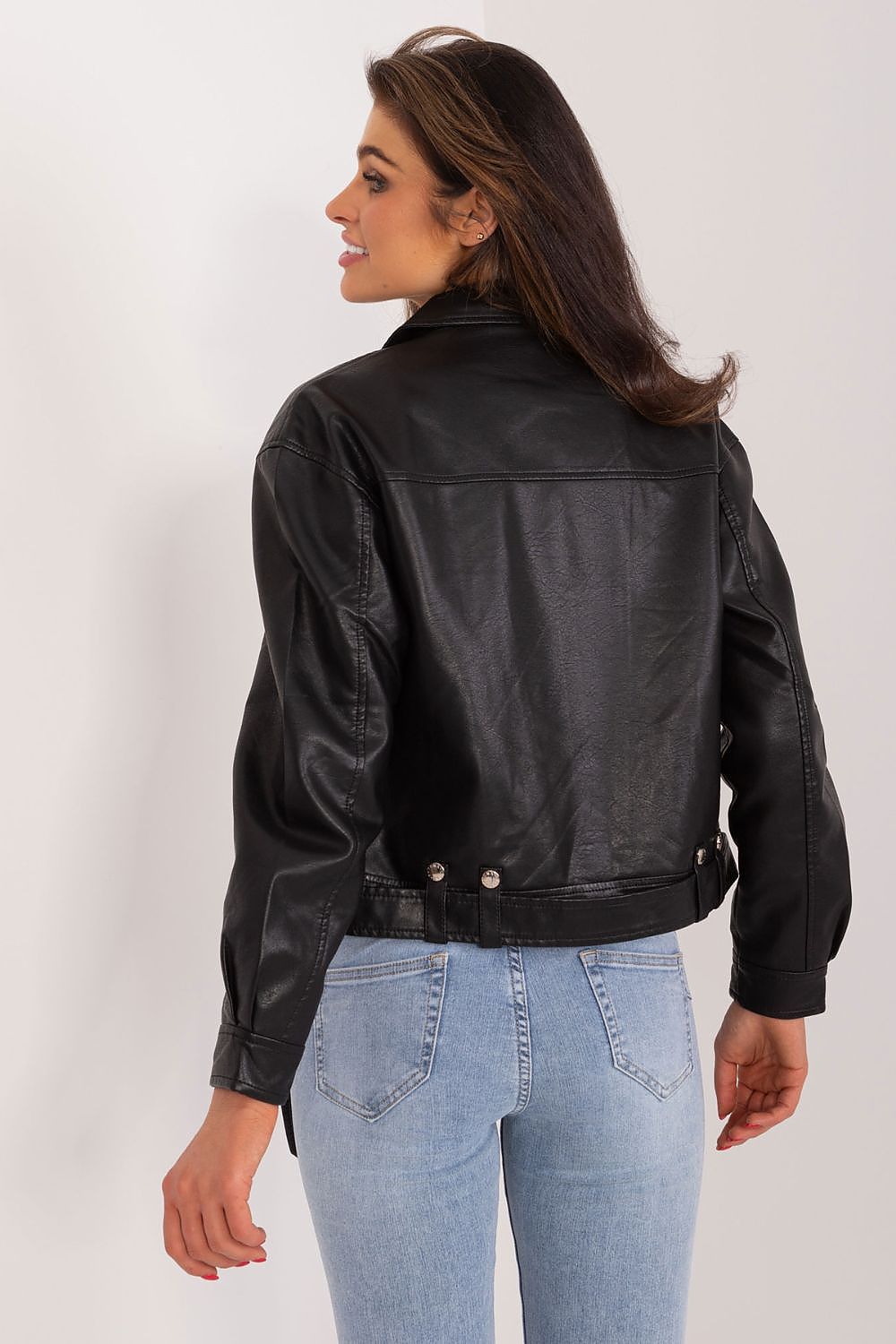 MBM Timeless Black Biker Jacket for Women - Coats & Jackets