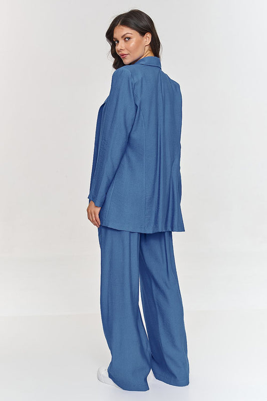 Trendy Tailored Blazer and Trousers Set - Outfit Sets