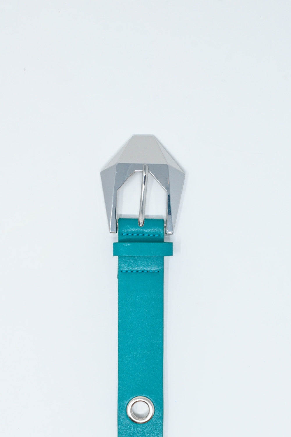 Waist and hip eyelet jeans belt in green - Belts