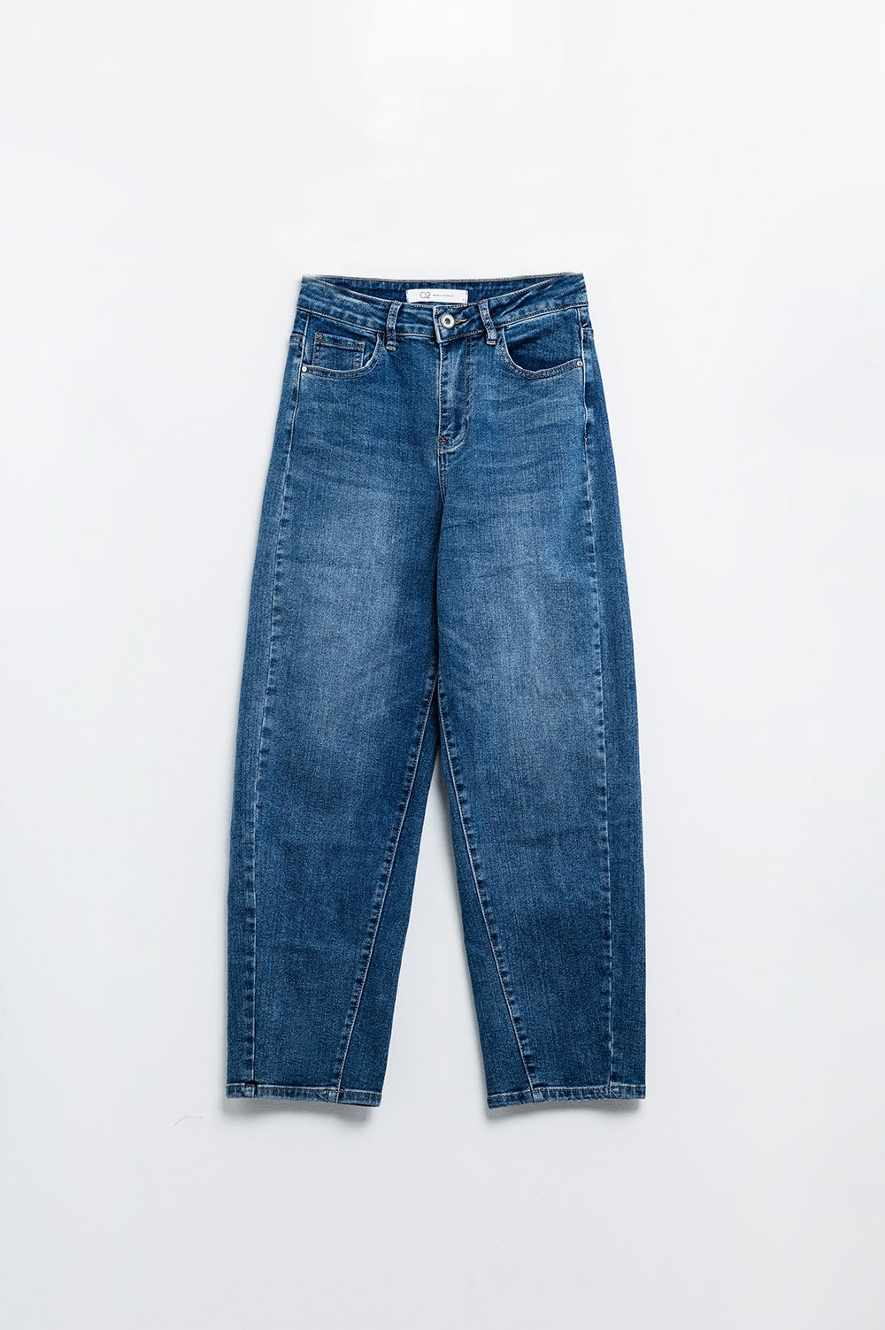 Dark blue oversized boyfriend jeans - Denim
