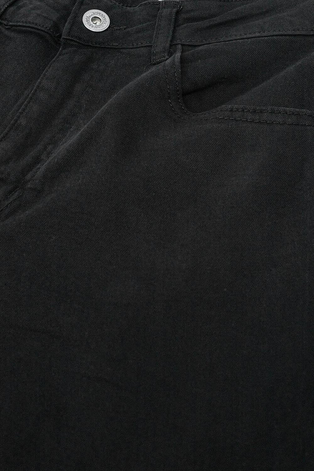 Black high-waisted wide-leg pants - Coloured Jeans