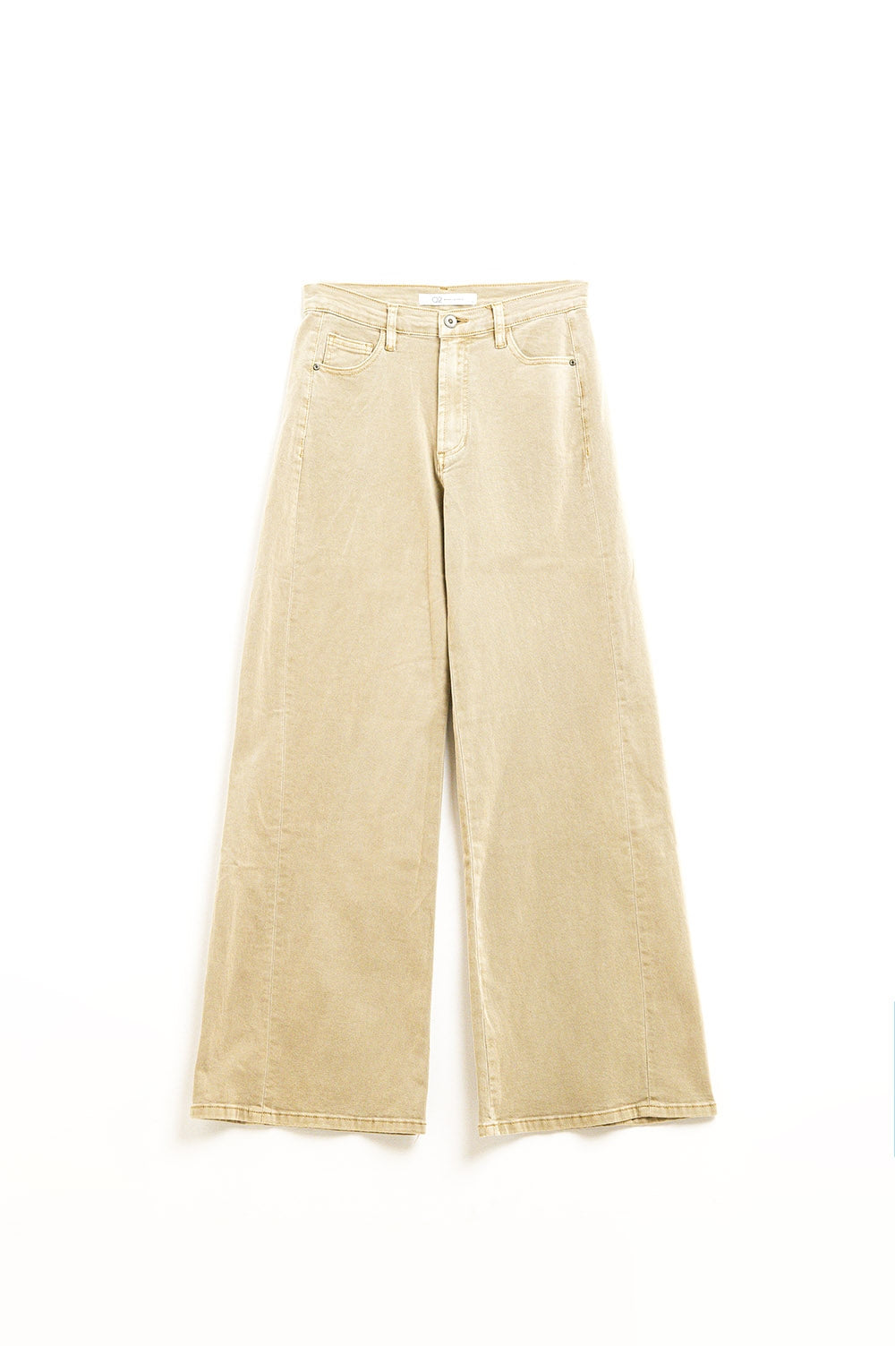 Pants extra wide fit in washed beige - Coloured Jeans