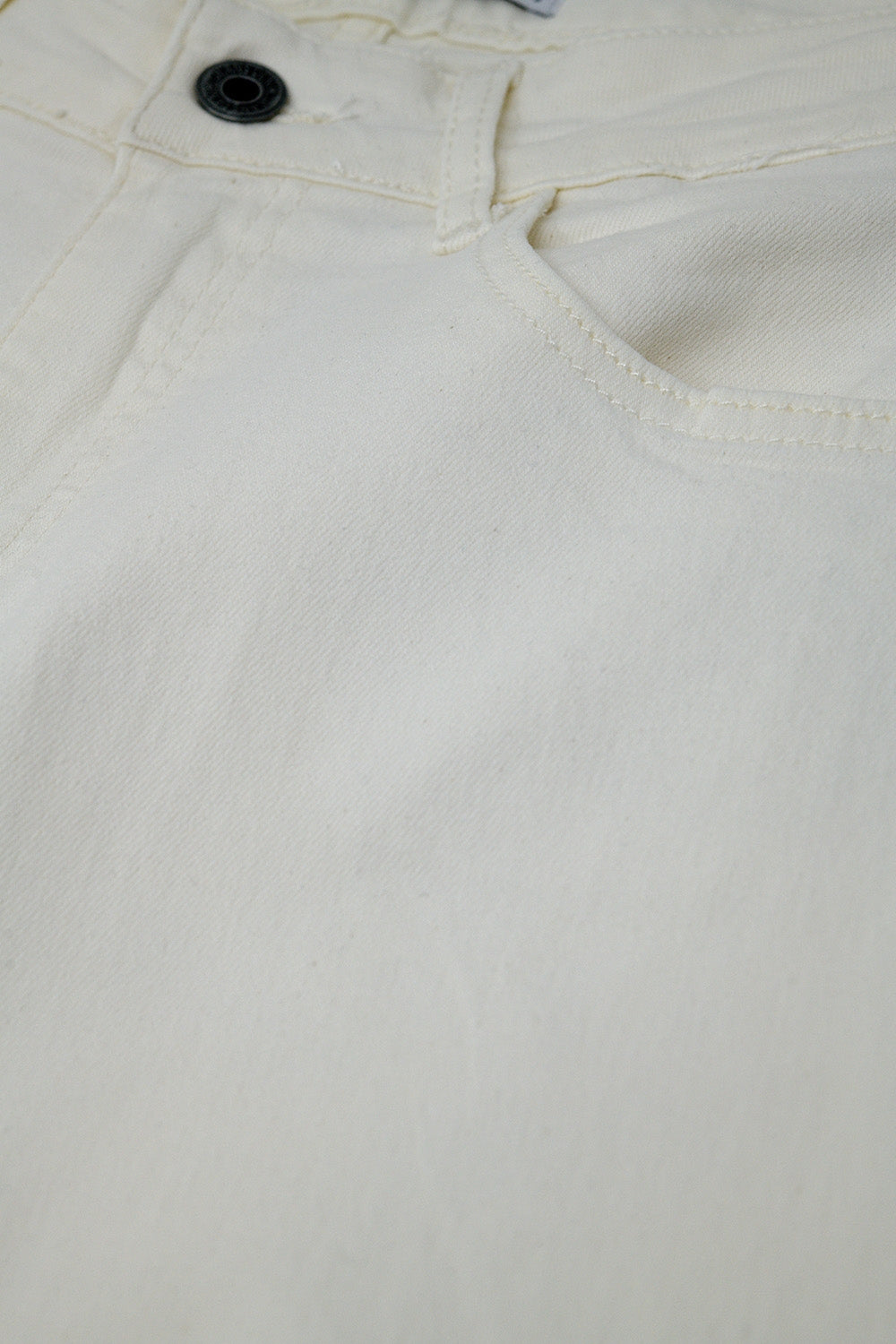 Wide leg cream pants with leopard print at the bottom - Coloured Jeans