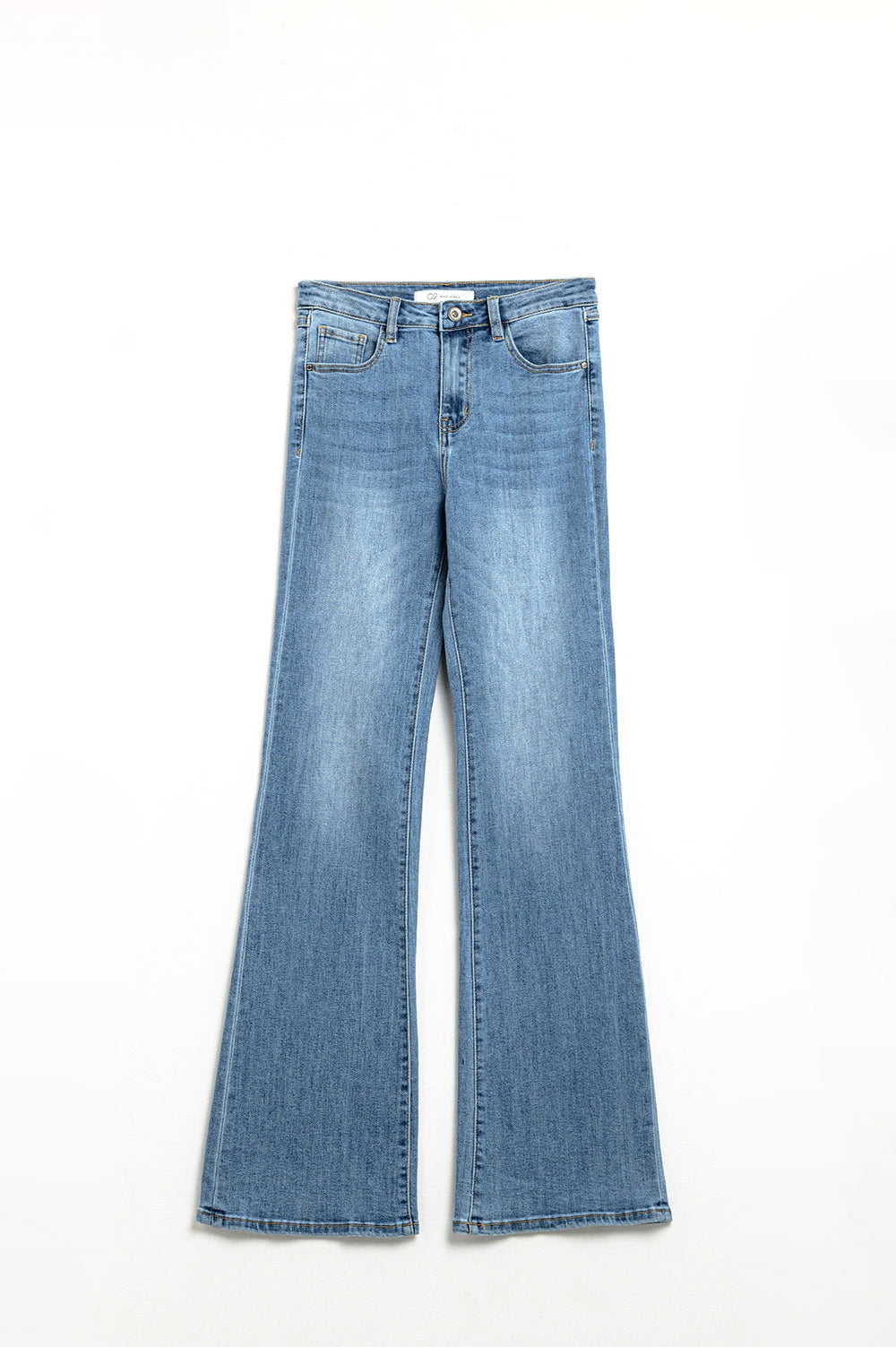 Bootcut flared high waisted jeans - Denim