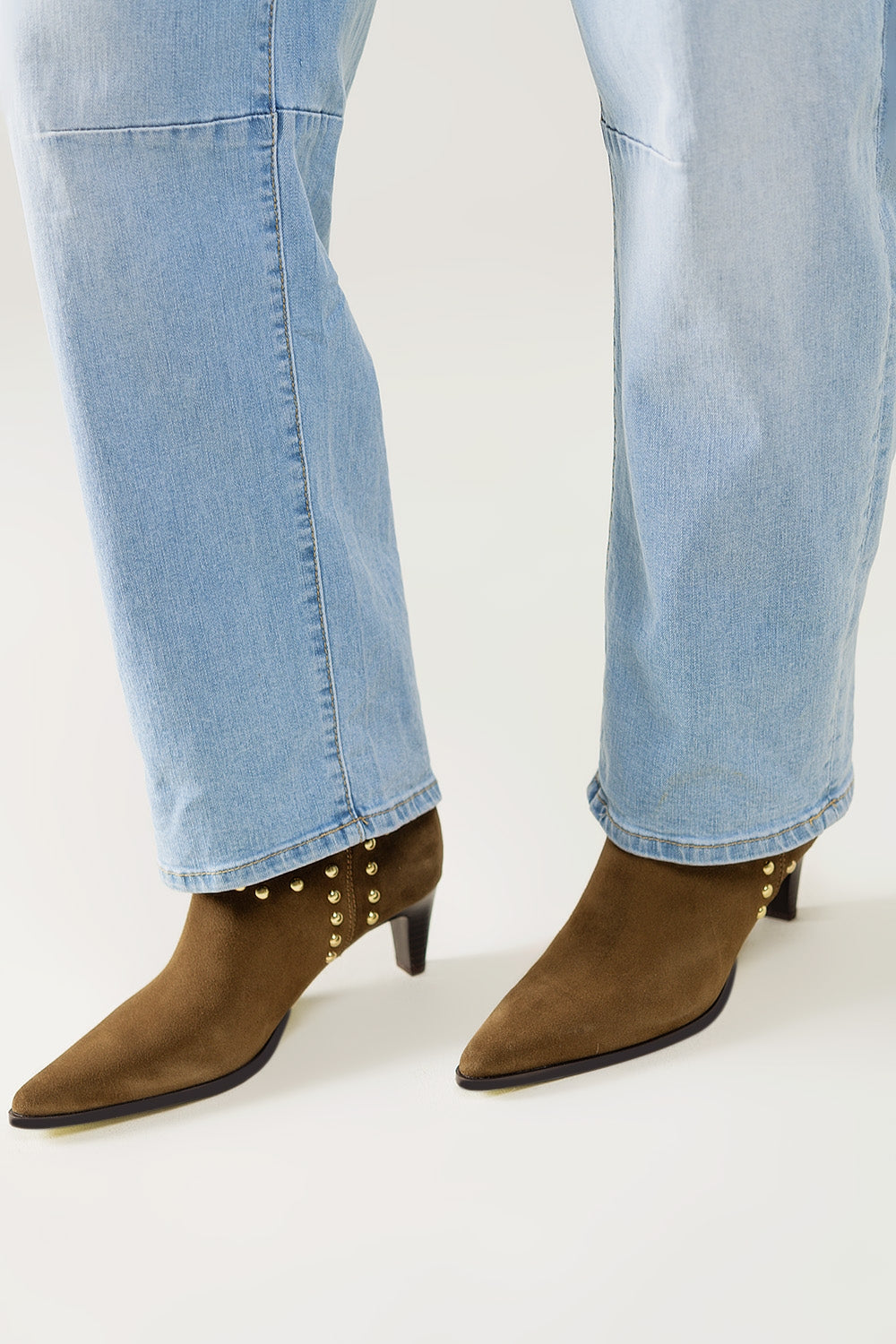 Bubble Wide Leg Jeans in light wash - Denim