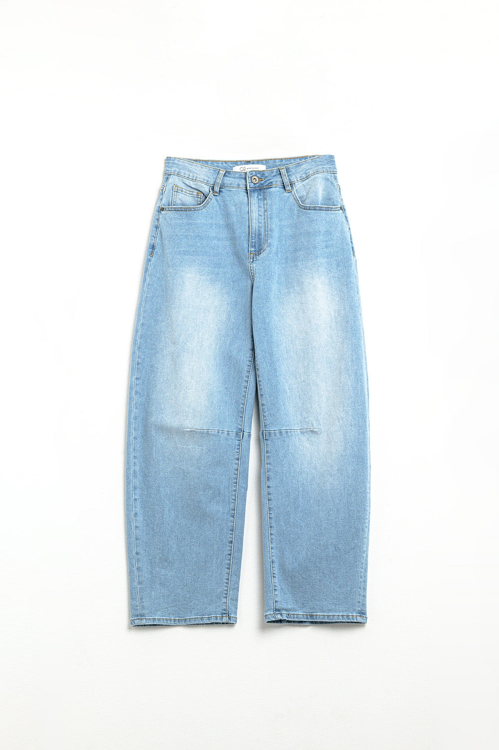 Bubble Wide Leg Jeans in light wash - Denim