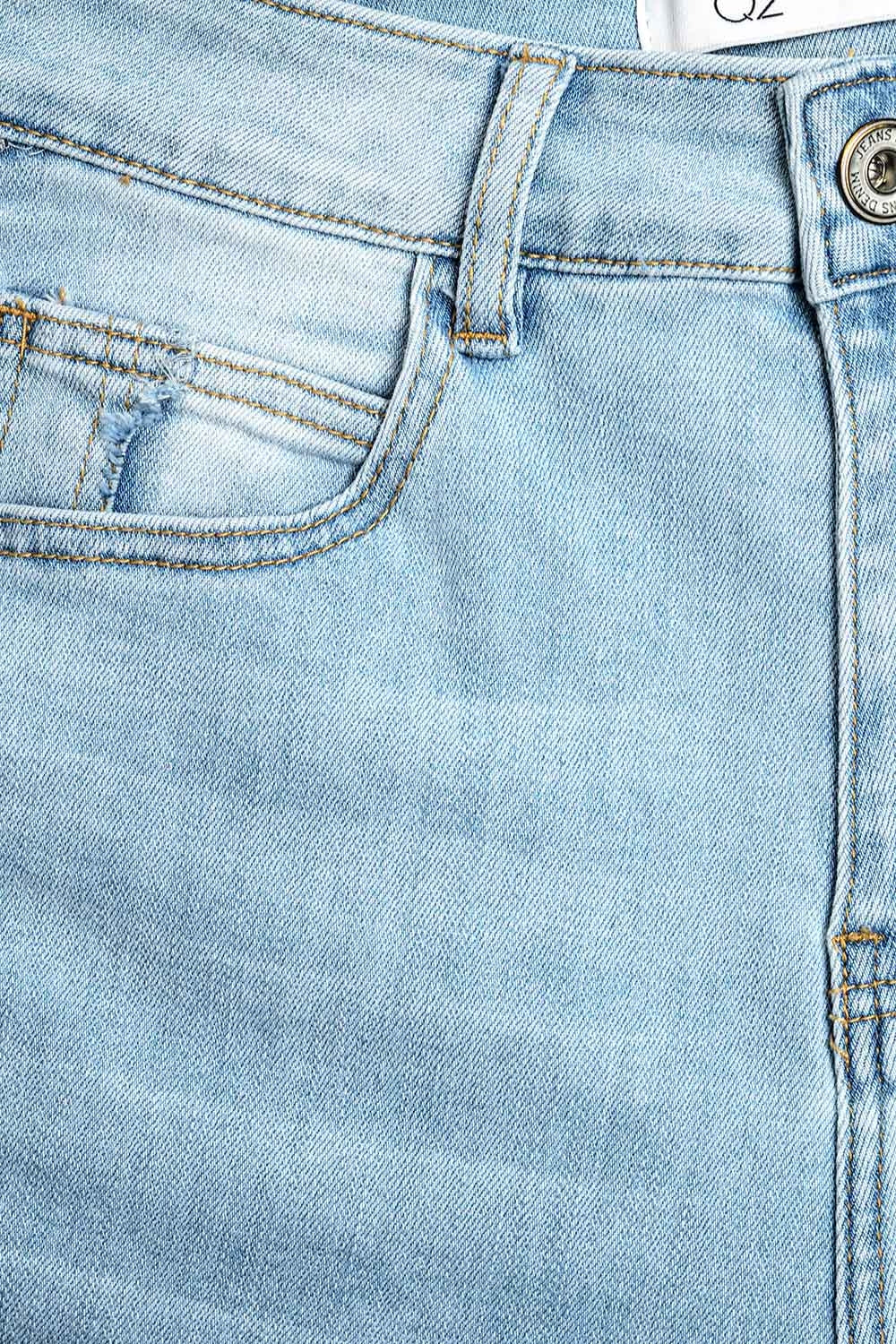 Boyfriend Stretchy Barrel Jeans In Light Wash - Denim