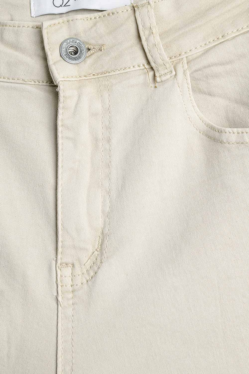 comfortable stretch jeans with barrel leg in beige - Coloured Jeans