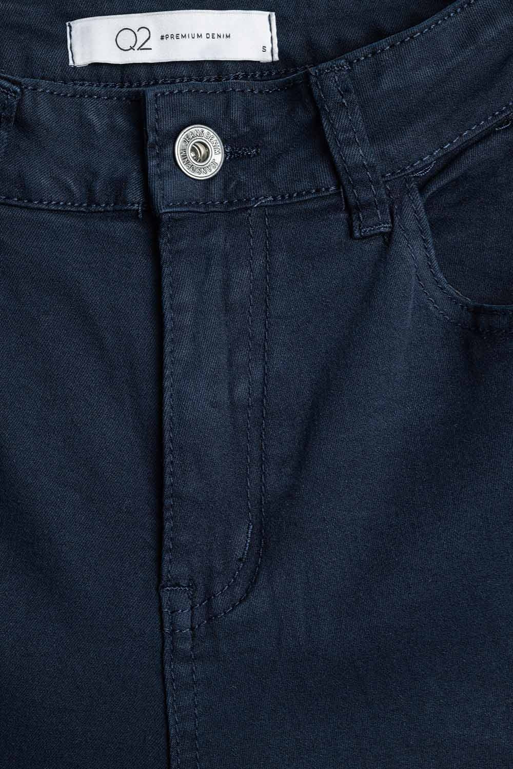 Comfortable stretch jeans with barrel leg in navy - Coloured Jeans