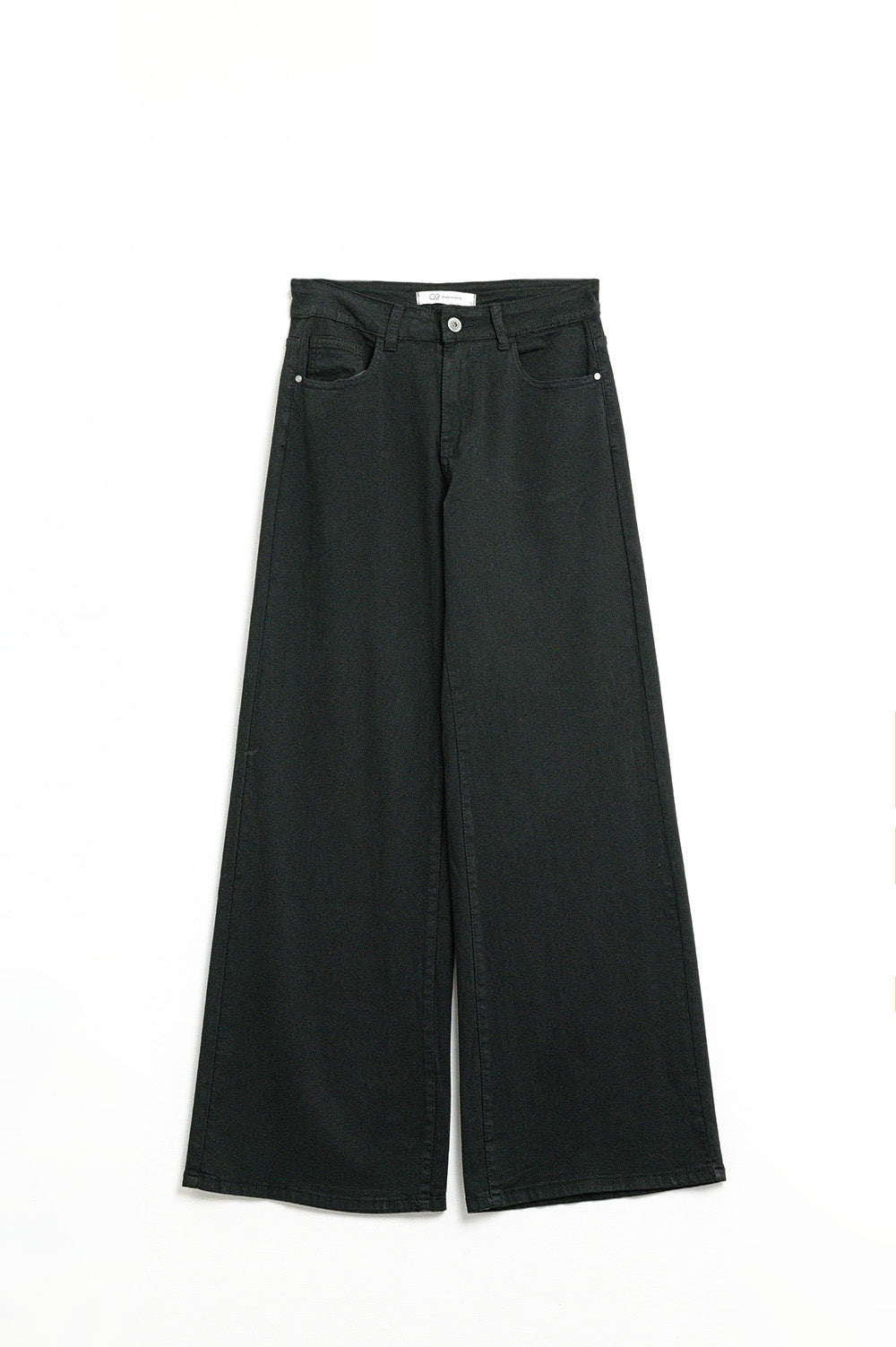 Black Straight Pants wide leg - Coloured Jeans