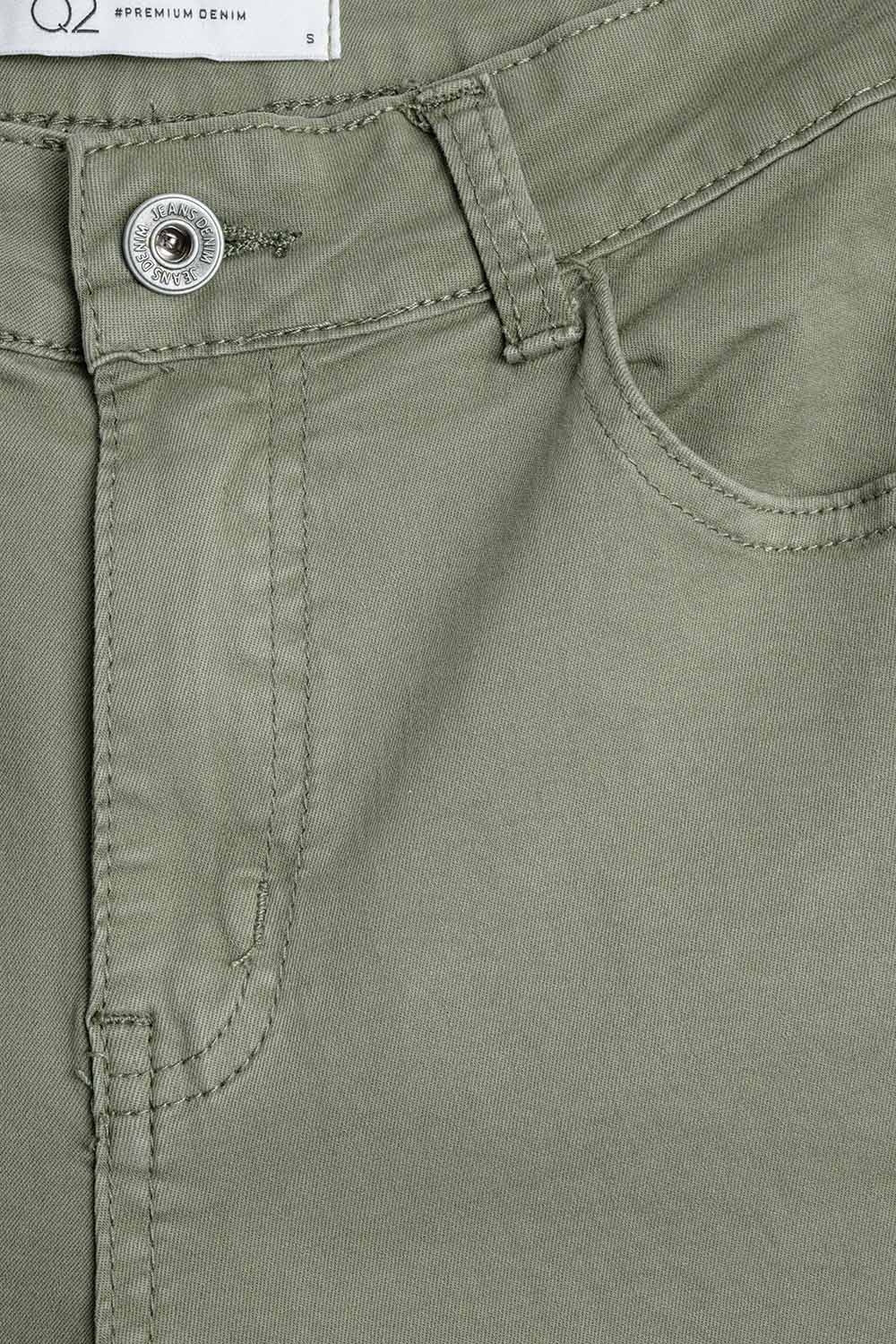 Green Straight Pants wide leg - Coloured Jeans