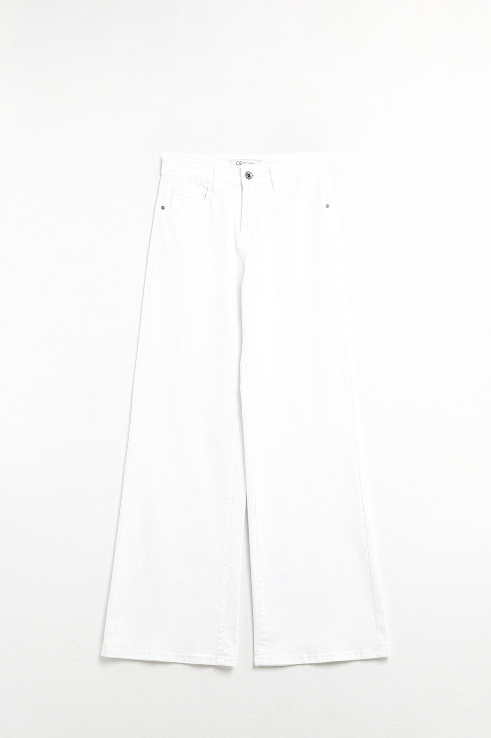 White Straight Pants wide leg - Coloured Jeans