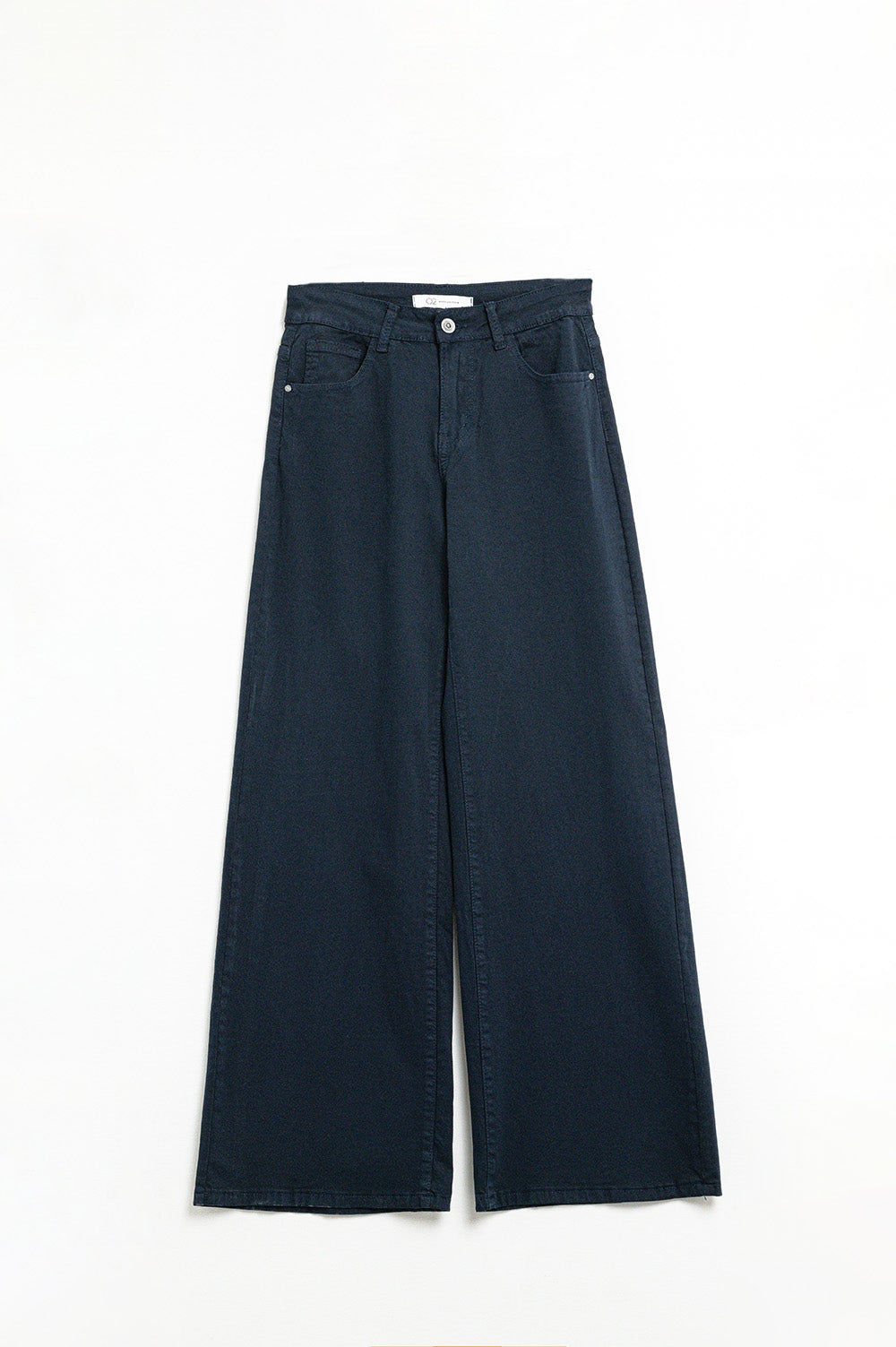 Dark blue Straight Pants wide leg - Coloured Jeans
