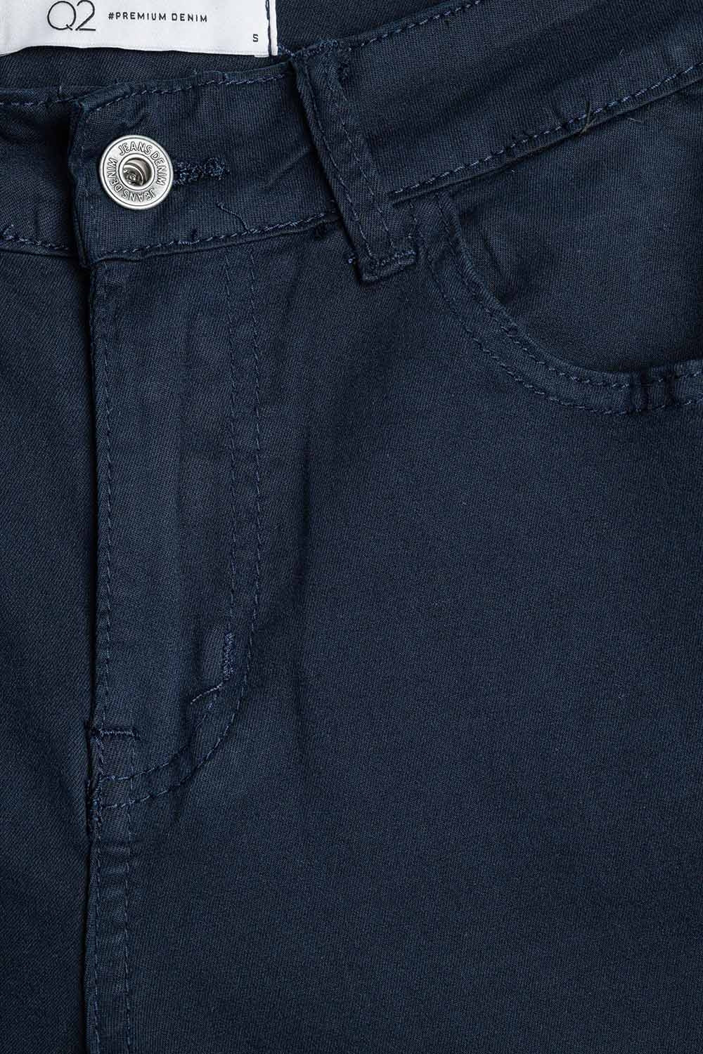 Dark blue Straight Pants wide leg - Coloured Jeans